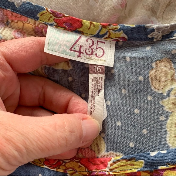 Matilda Jane 435 Top of the Class Rayon Sundress Polka Dot Floral layered skirt - Picture 2 of 7